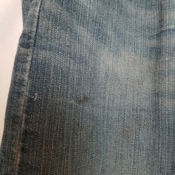 Levis 505 Jeans Men's Blue Stonewash Straight Regular Fit Size 34W X 36L - Picture 6 of 15